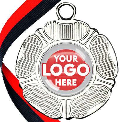 50mm Tudor Rose Medal on a Ribbon