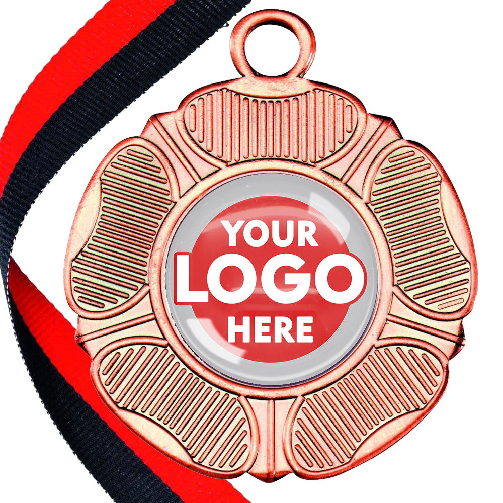 50mm Tudor Rose Medal on a Ribbon