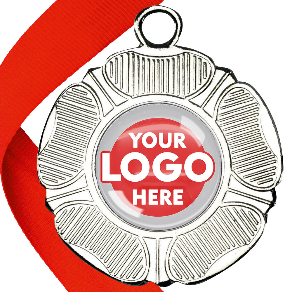 50mm Tudor Rose Medal on a Ribbon