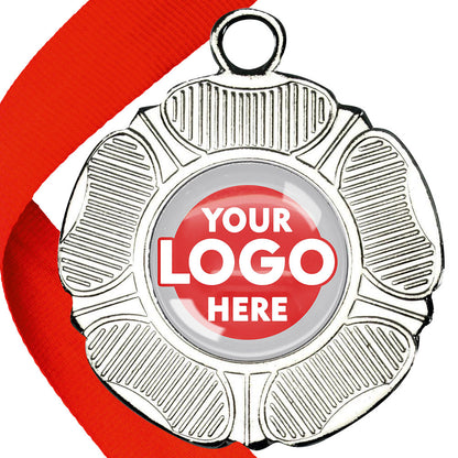 50mm Tudor Rose Medal on a Ribbon