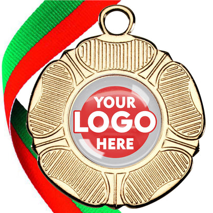 50mm Tudor Rose Medal on a Ribbon