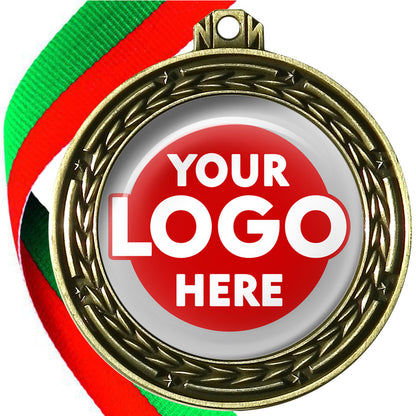 70mm Deluxe Antique Medal on a Ribbon (Stars & Arrows) MJ1070