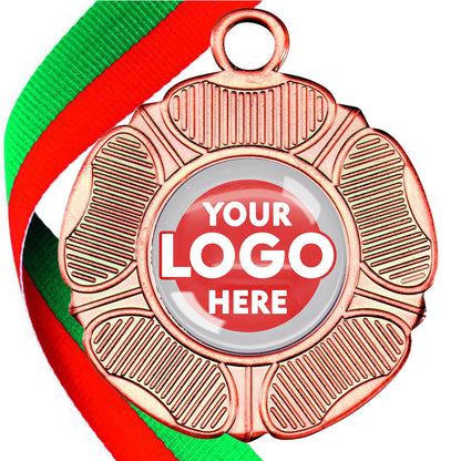 50mm Tudor Rose Medal on a Ribbon