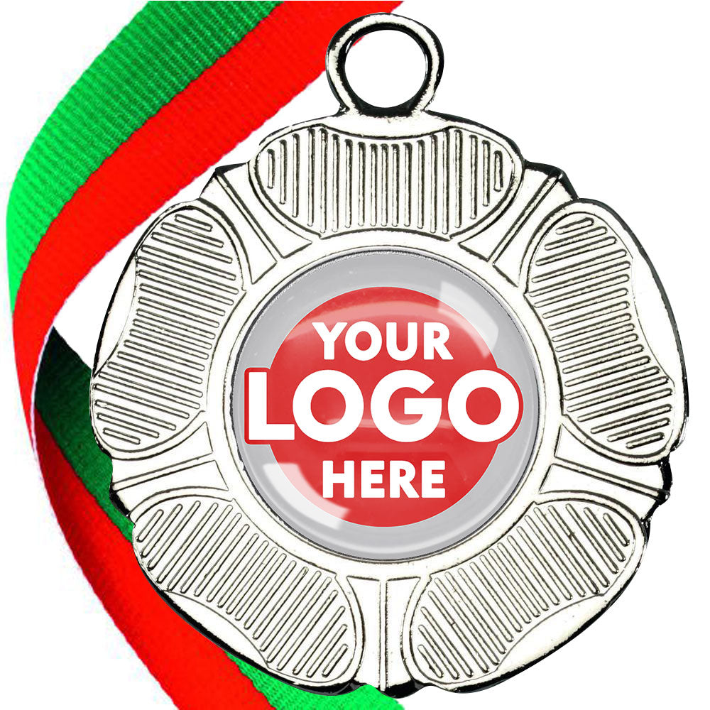 50mm Tudor Rose Medal on a Ribbon