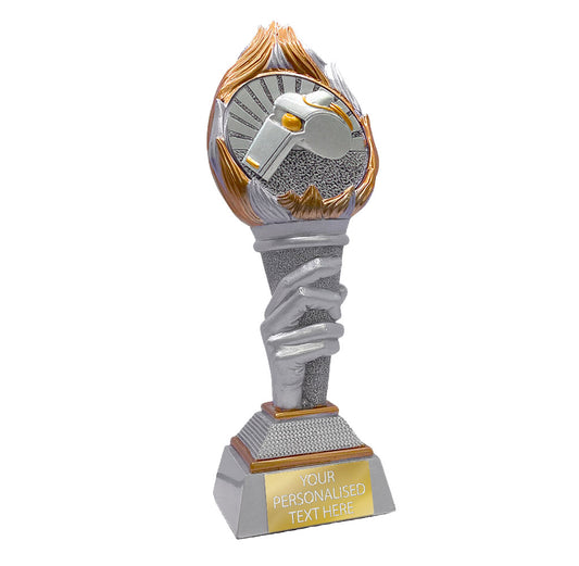 Referee Torch Resin Award Silver&Gold 245mm (FG125)