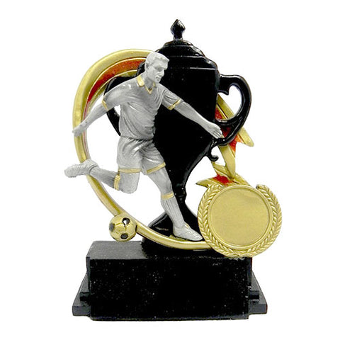 Silver Player with Black Cup & Gold Ribbon (RSS3513)