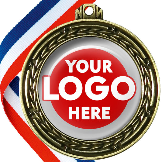 70mm Deluxe Antique Medal on a Ribbon (Stars & Arrows) MJ1070