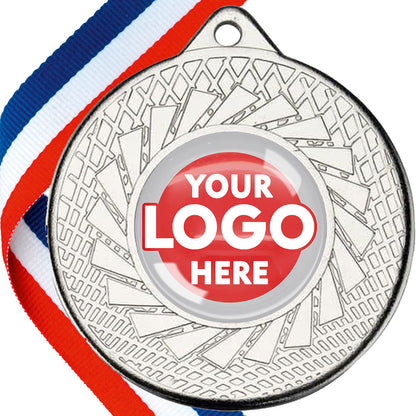 50mm Blade Design Wreath Medals on Ribbons