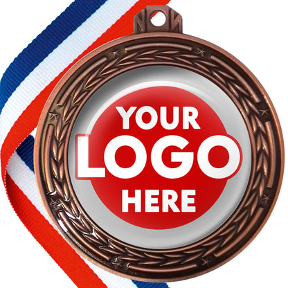 70mm Deluxe Antique Medal on a Ribbon (Stars & Arrows) MJ1070