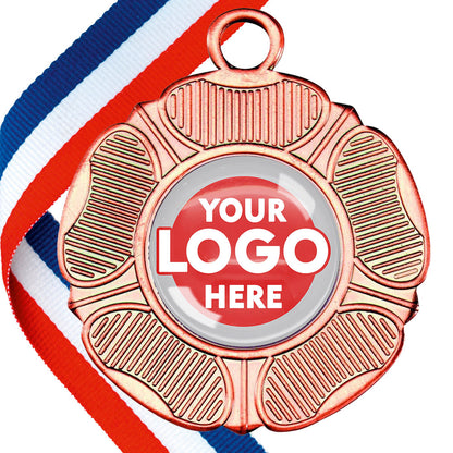 50mm Tudor Rose Medal on a Ribbon