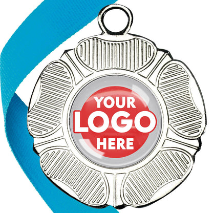 50mm Tudor Rose Medal on a Ribbon