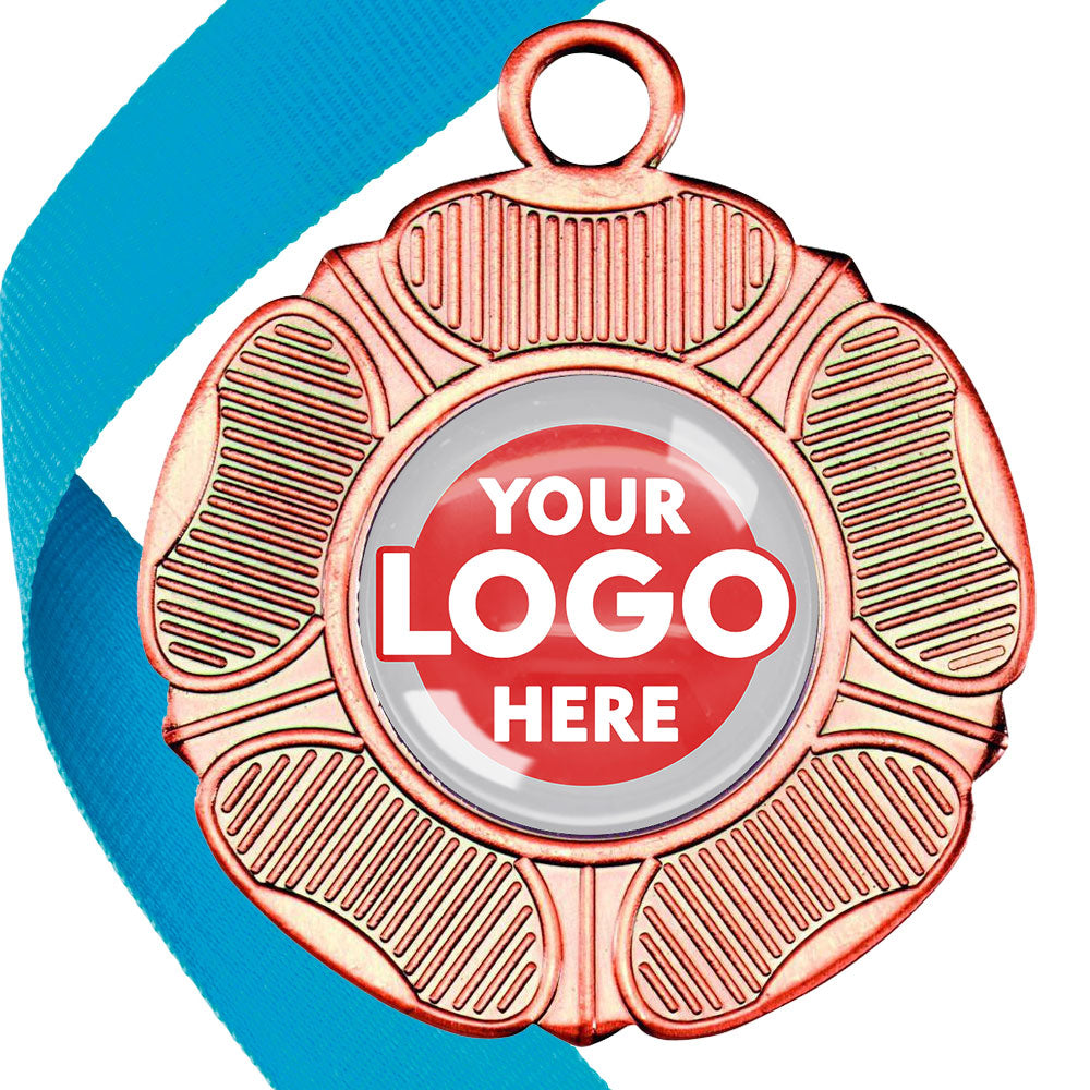 50mm Tudor Rose Medal on a Ribbon