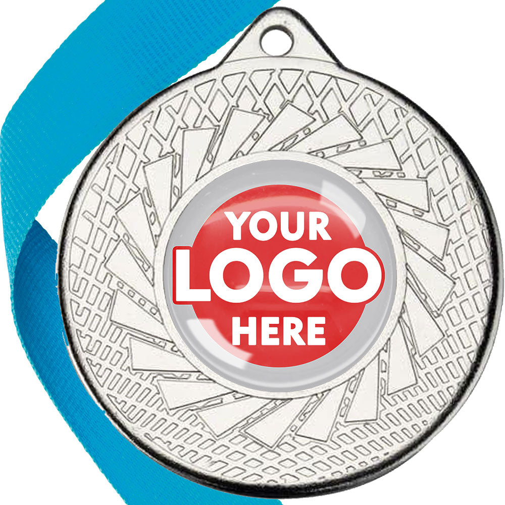 50mm Blade Design Wreath Medals on Ribbons