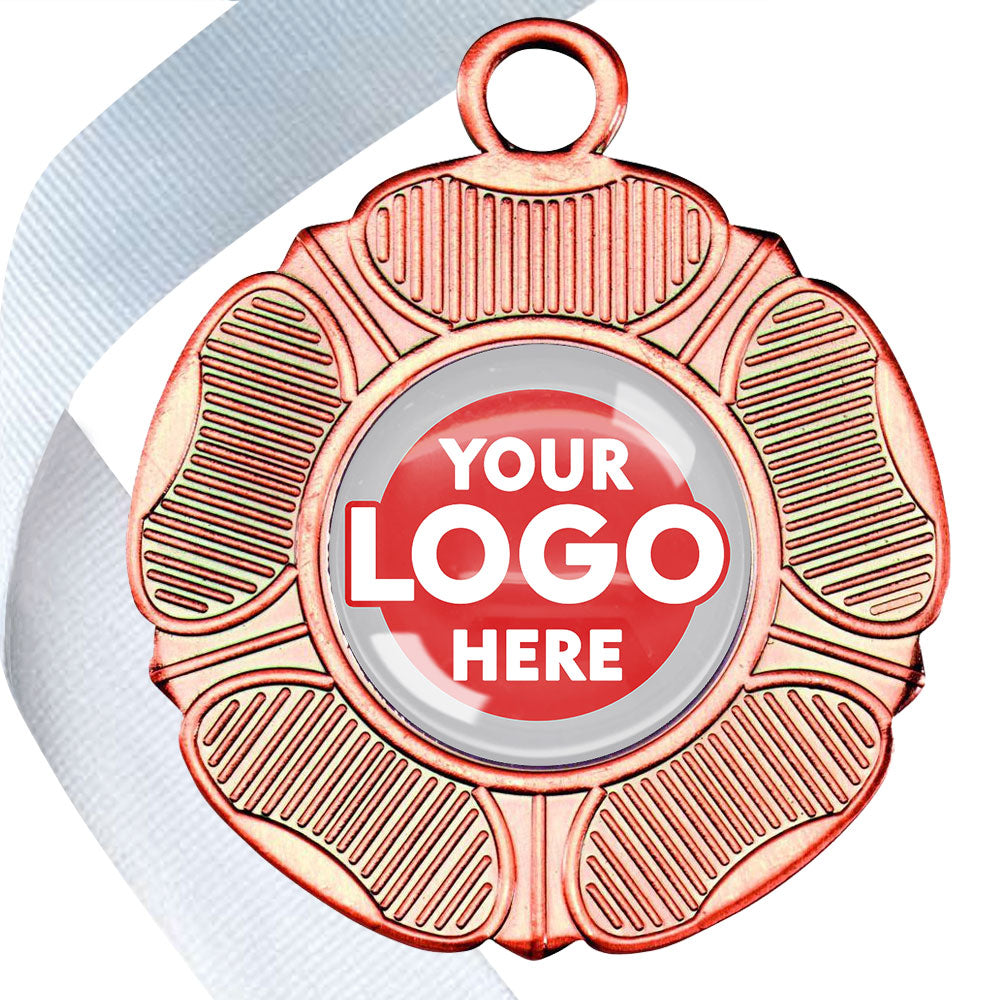 50mm Tudor Rose Medal on a Ribbon