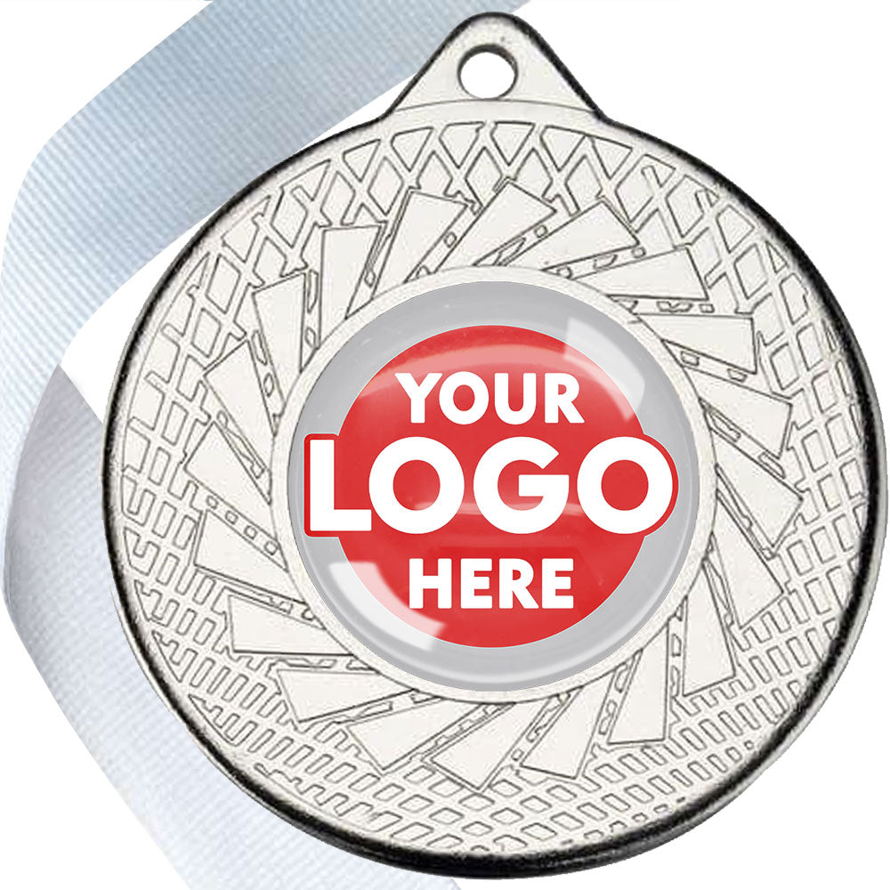 50mm Blade Design Wreath Medals on Ribbons