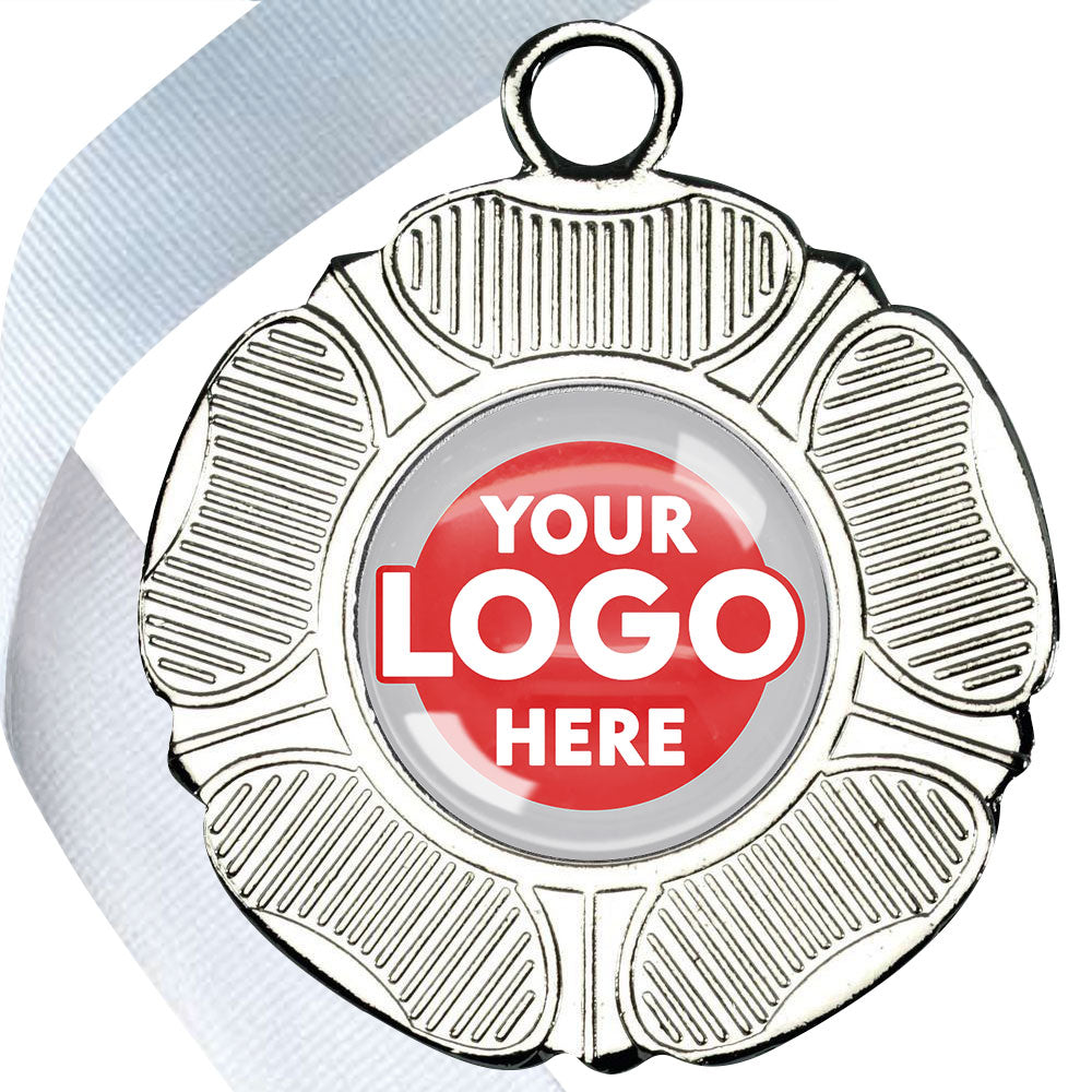 50mm Tudor Rose Medal on a Ribbon