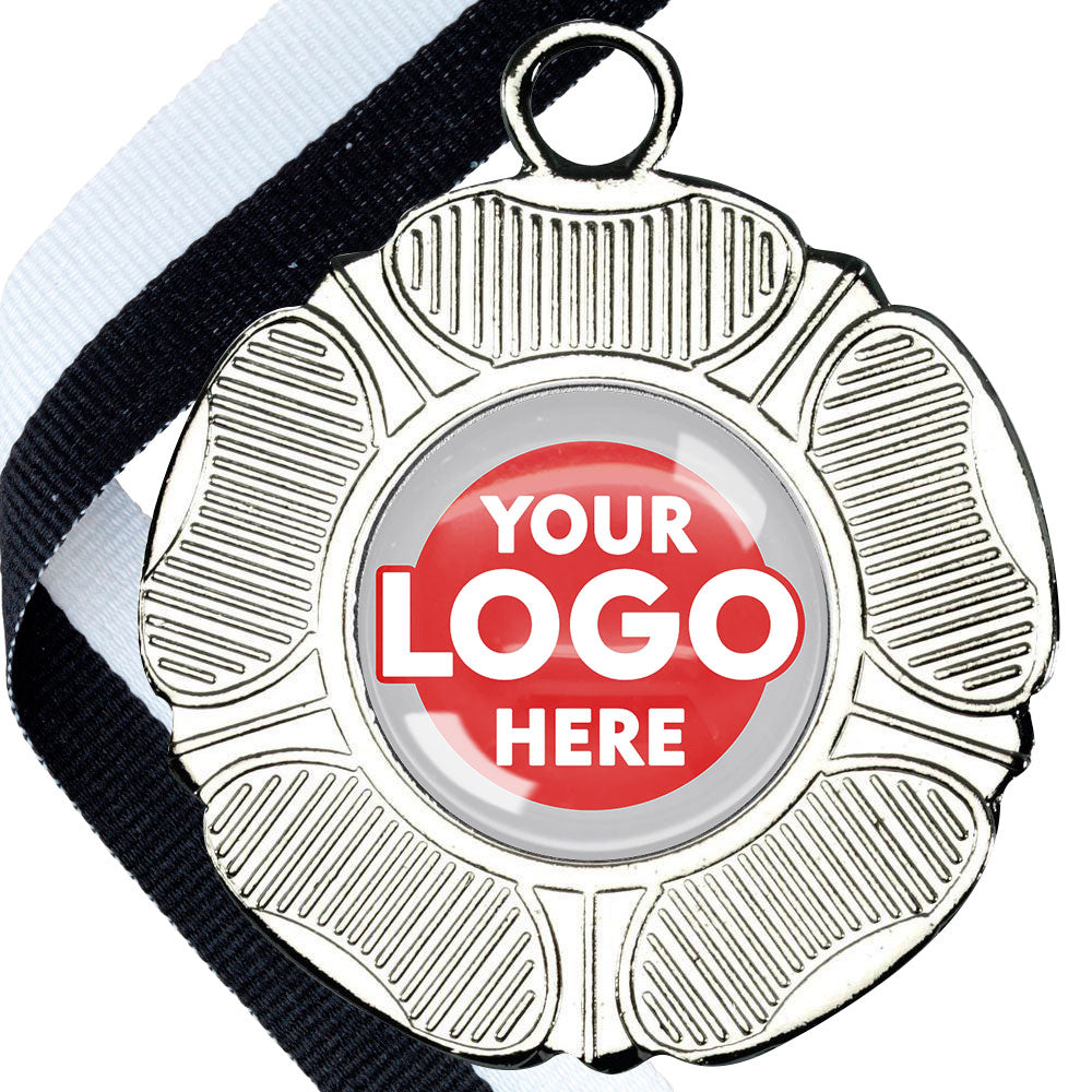 50mm Tudor Rose Medal on a Ribbon