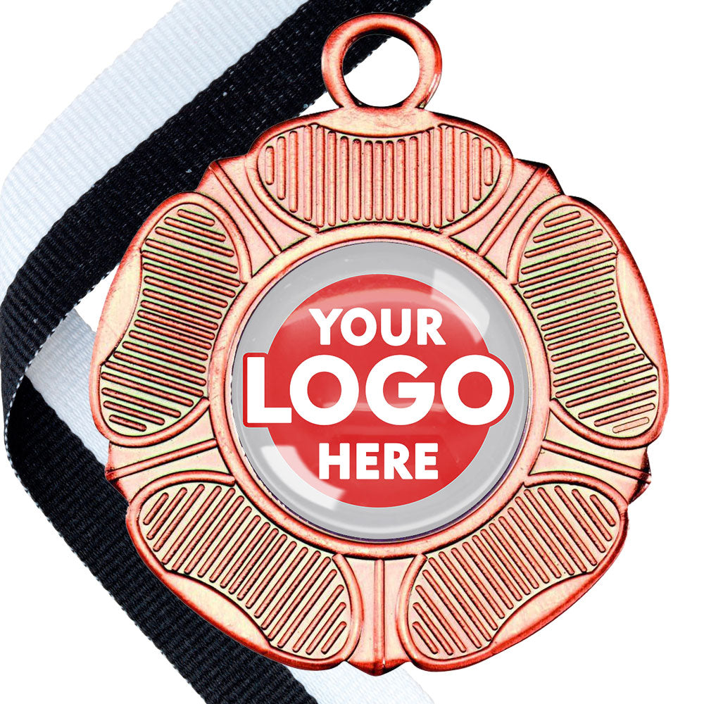 50mm Tudor Rose Medal on a Ribbon