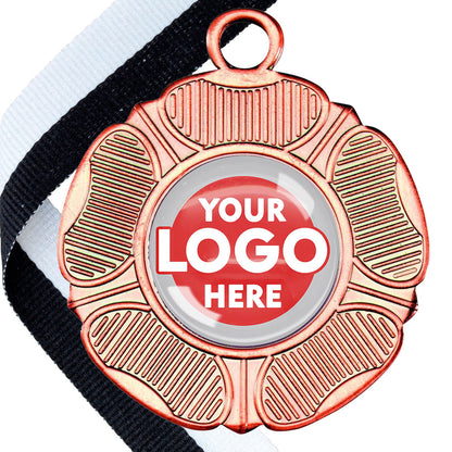 50mm Tudor Rose Medal on a Ribbon