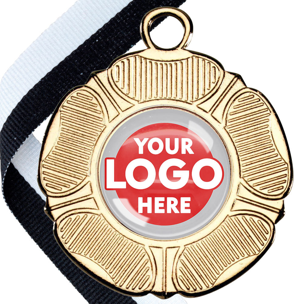 50mm Tudor Rose Medal on a Ribbon