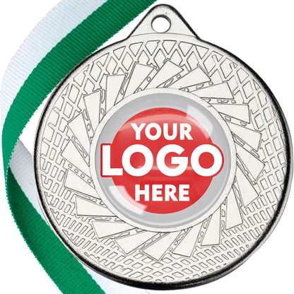 50mm Blade Design Wreath Medals on Ribbons