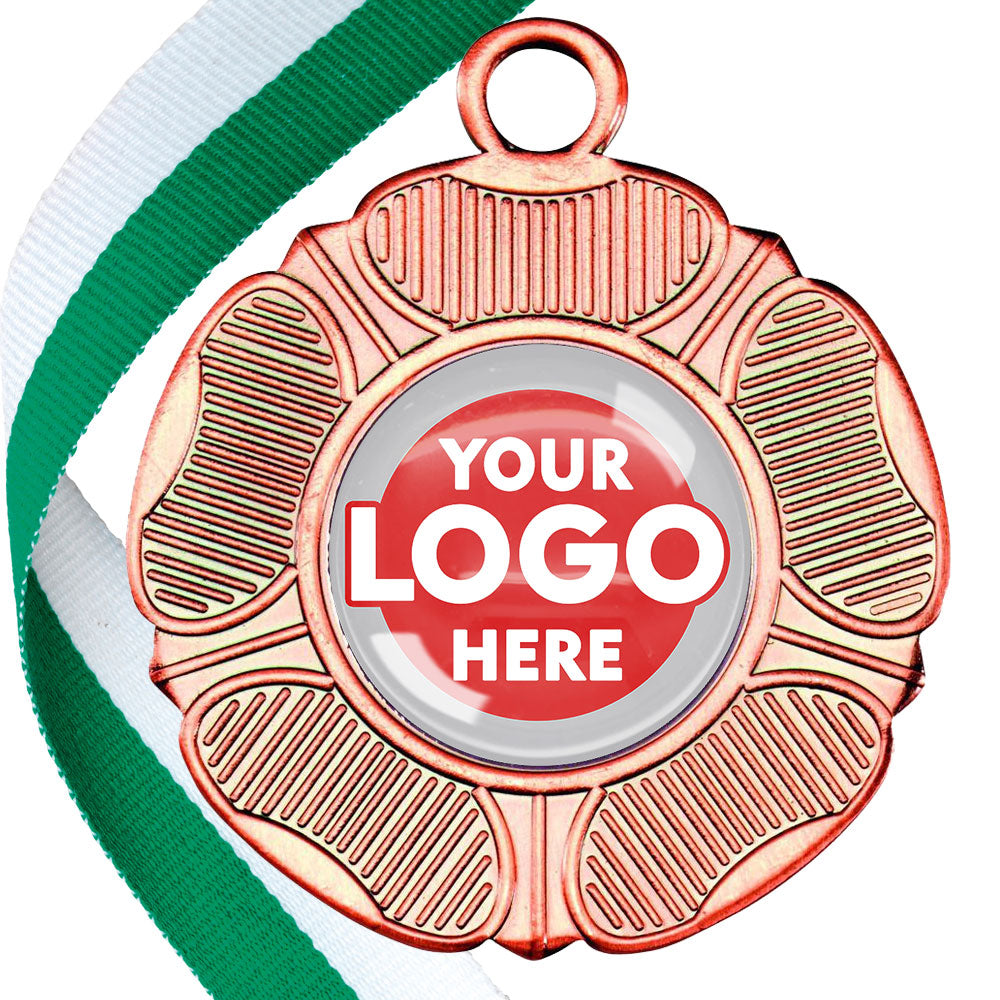 50mm Tudor Rose Medal on a Ribbon