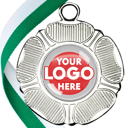 50mm Tudor Rose Medal on a Ribbon