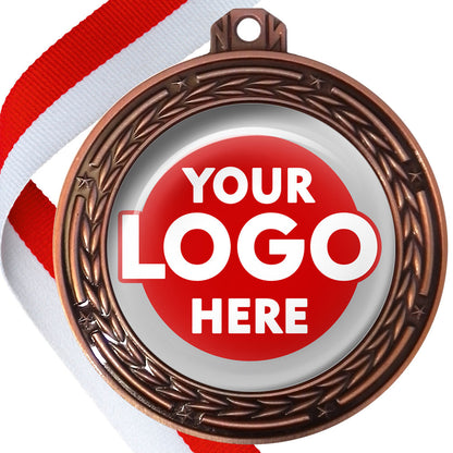 70mm Deluxe Antique Medal on a Ribbon (Stars & Arrows) MJ1070