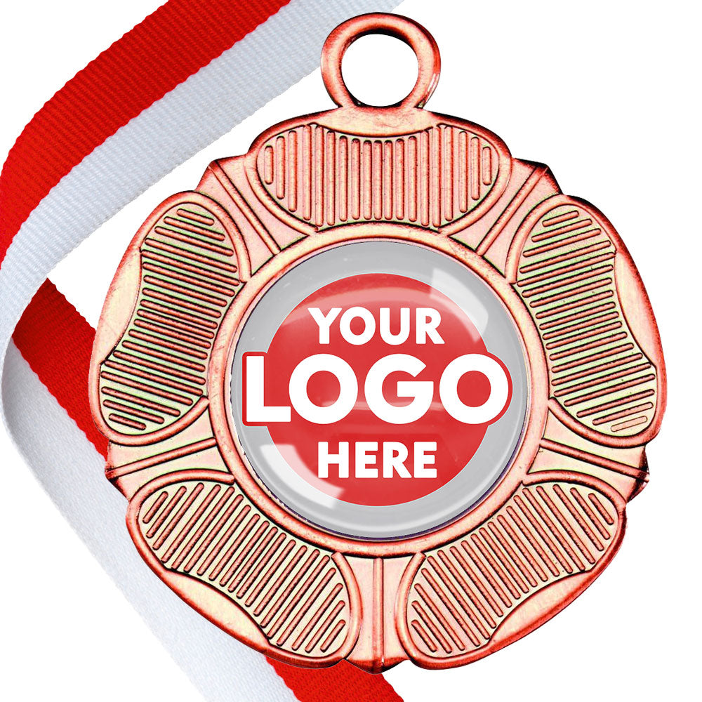 50mm Tudor Rose Medal on a Ribbon