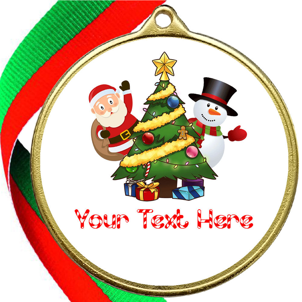 Christmas Tree Themed GBP Medals