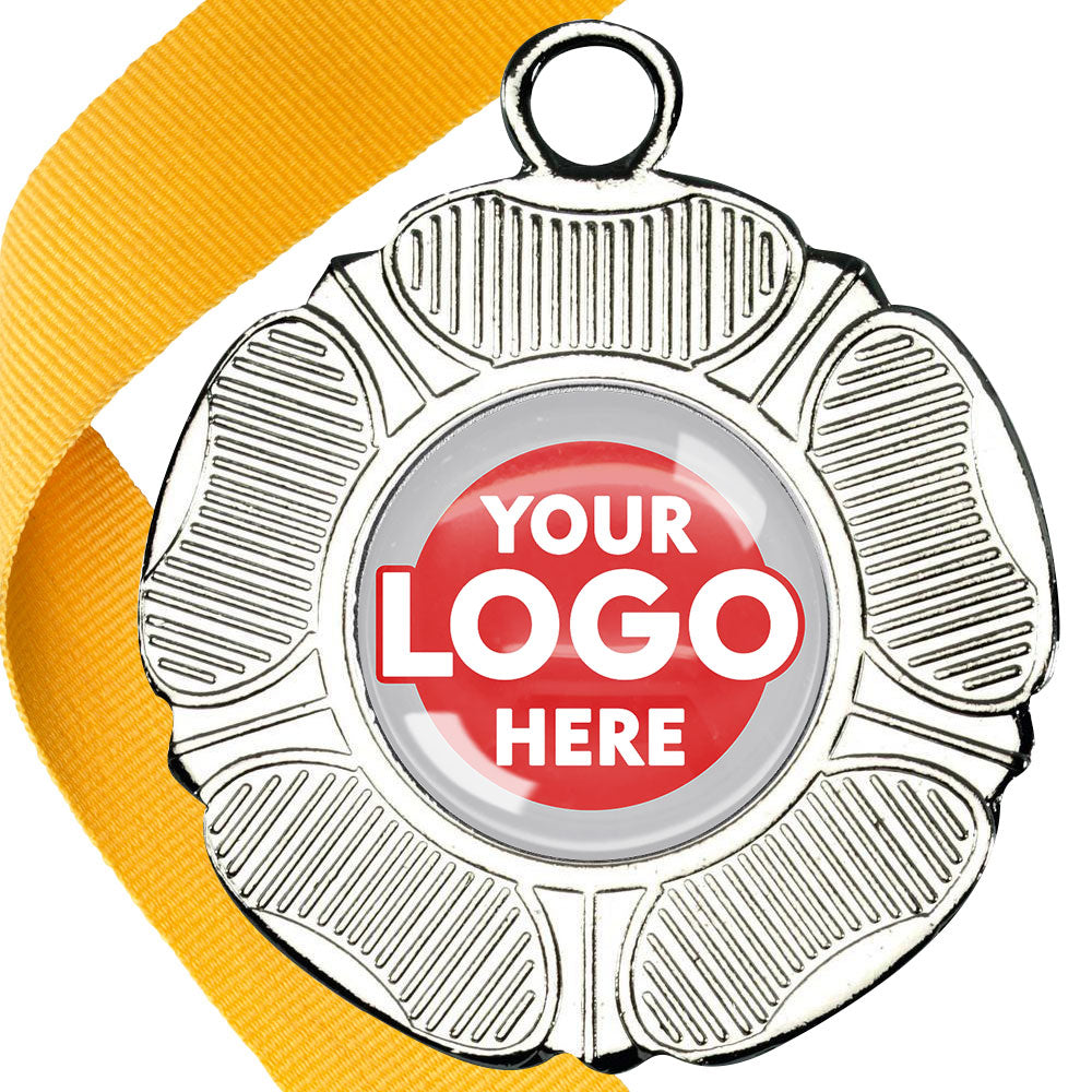 50mm Tudor Rose Medal on a Ribbon