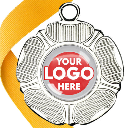 50mm Tudor Rose Medal on a Ribbon