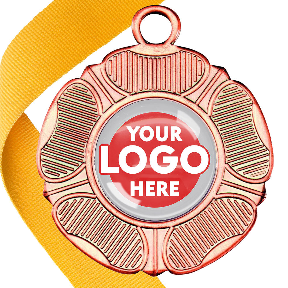 50mm Tudor Rose Medal on a Ribbon