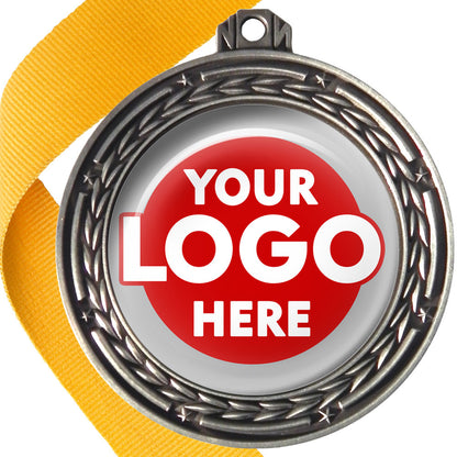 70mm Deluxe Antique Medal on a Ribbon (Stars & Arrows) MJ1070