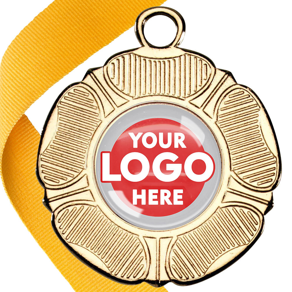 50mm Tudor Rose Medal on a Ribbon