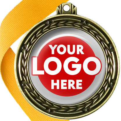 70mm Deluxe Antique Medal on a Ribbon (Stars & Arrows) MJ1070