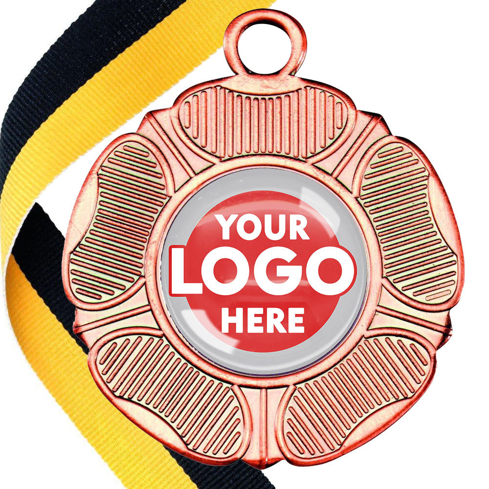 50mm Tudor Rose Medal on a Ribbon