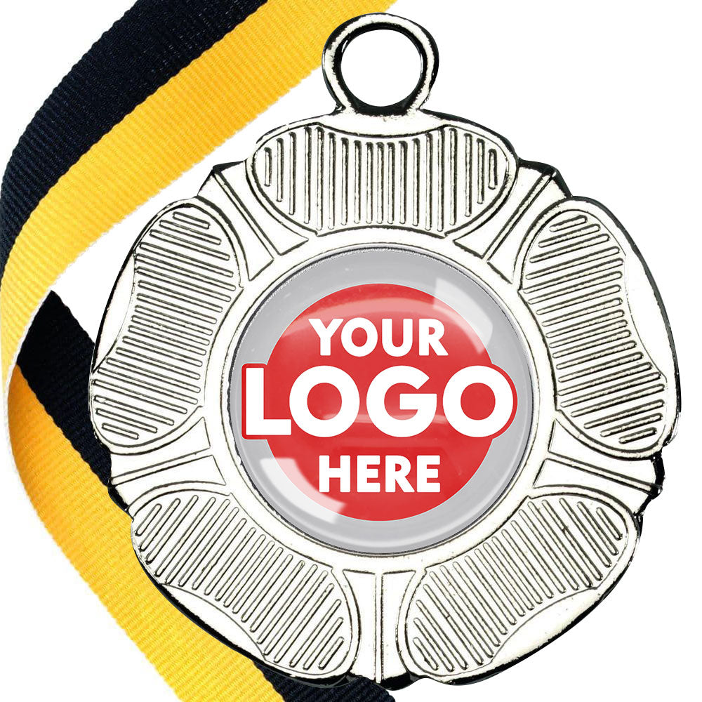 50mm Tudor Rose Medal on a Ribbon