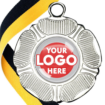 50mm Tudor Rose Medal on a Ribbon