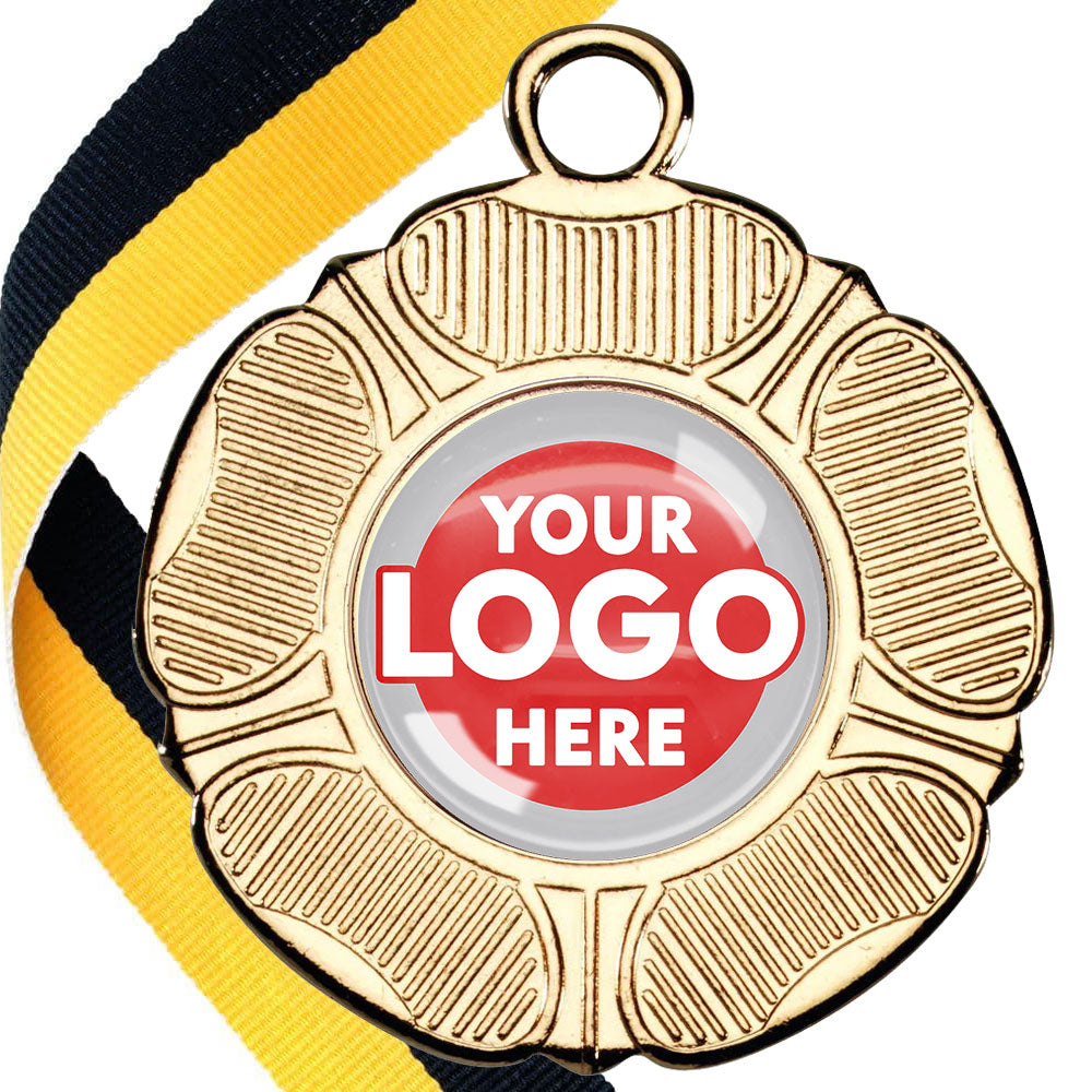 50mm Tudor Rose Medal on a Ribbon