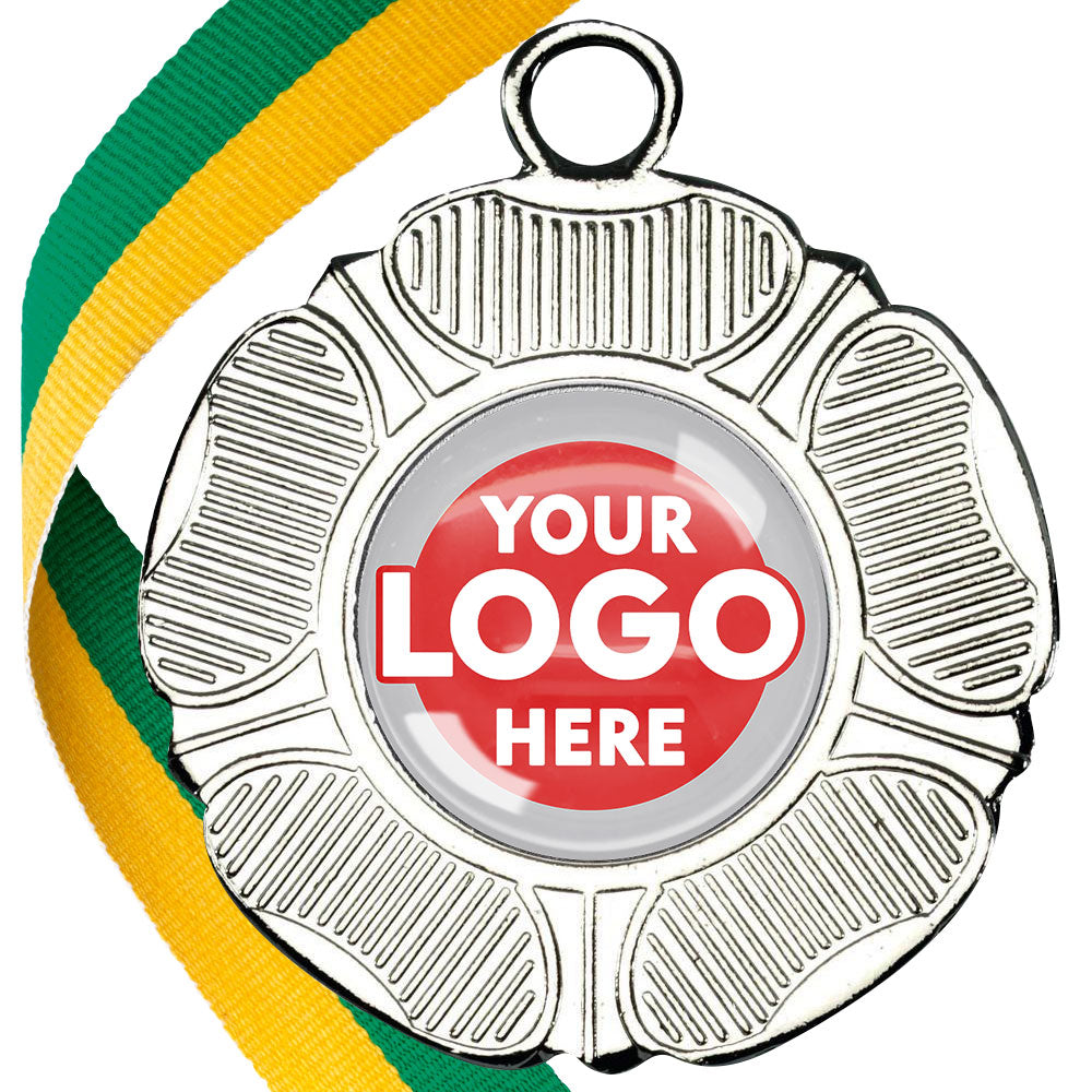 50mm Tudor Rose Medal on a Ribbon