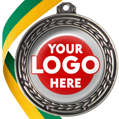 70mm Deluxe Antique Medal on a Ribbon (Stars & Arrows) MJ1070