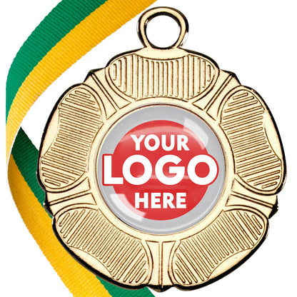 50mm Tudor Rose Medal on a Ribbon