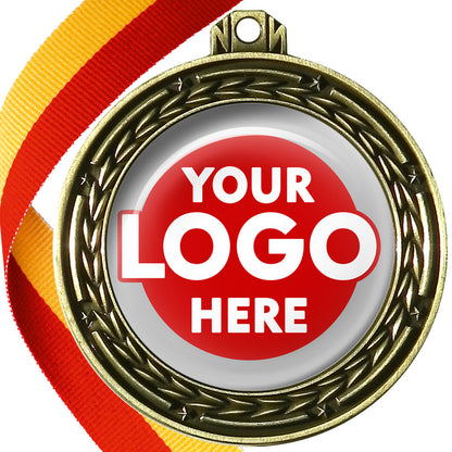 70mm Deluxe Antique Medal on a Ribbon (Stars & Arrows) MJ1070