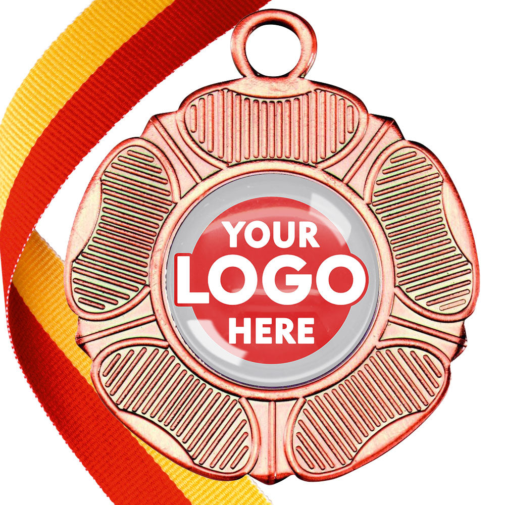 50mm Tudor Rose Medal on a Ribbon