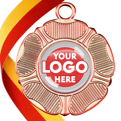 50mm Tudor Rose Medal on a Ribbon