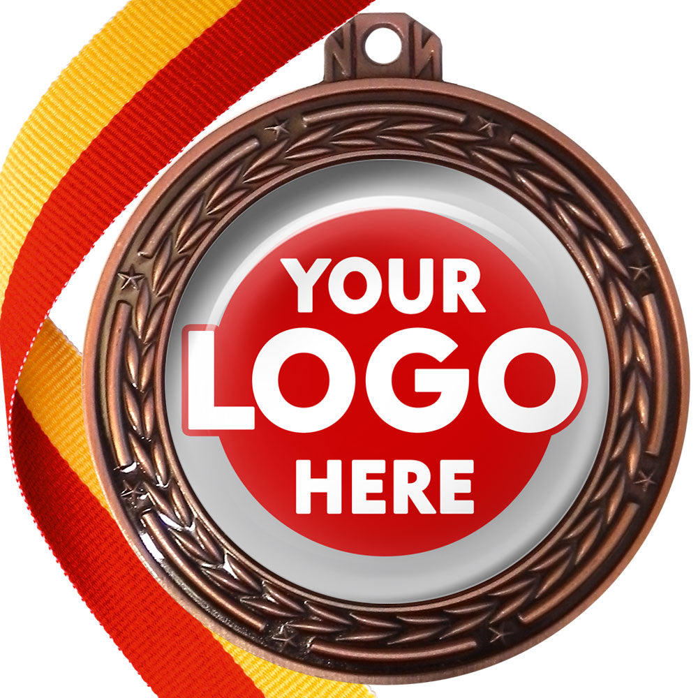 70mm Deluxe Antique Medal on a Ribbon (Stars & Arrows) MJ1070