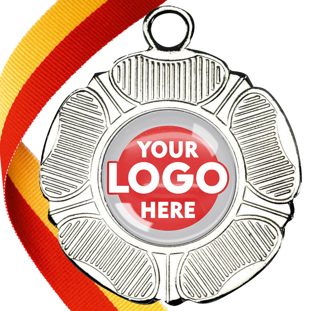 50mm Tudor Rose Medal on a Ribbon