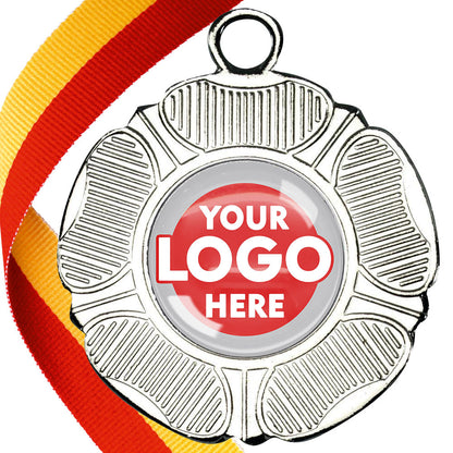 50mm Tudor Rose Medal on a Ribbon